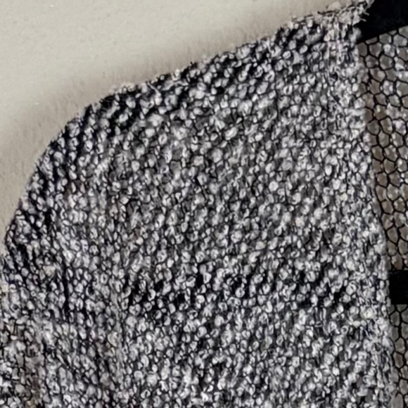RXB Khaki/Beige/Black Open Weave Long Sleeve Plunging Cowl Neckline Sweater - Picture 2 of 11